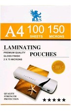 H&S Laminating Pouches A4 (AROUND 180 SHEETS ) - Crystal Clear Finish (A)