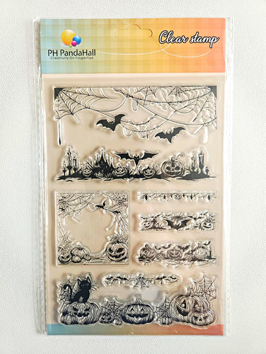 Halloween clear stamp - clear,