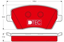 FRONT BRAKE PAD SET DISC BRAKE