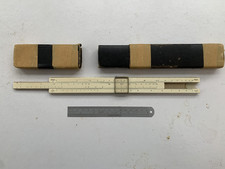 Vintage Unique Universal Slide Rule Made in England with Original Case.