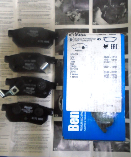 Rover rear brake pads - mg,