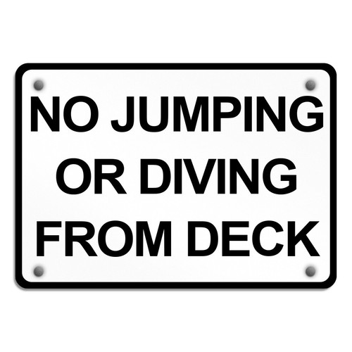 Horizontal metal sign - metal, no