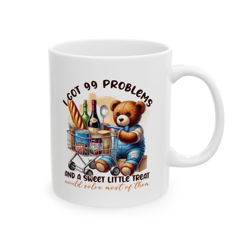 Funny teddy bear coffee mug - bear, 99