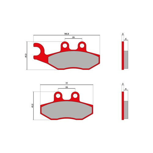 Brake pads malossi mhr gilera - malossi,