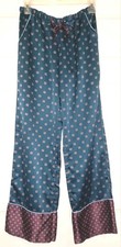 Womens Navy Floral Satin
