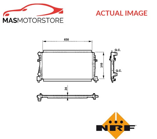Engine cooling radiator - cooling, nrf