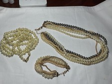Jewellery Wonderful Costume Job Lot AVON Faux Pearl Beaded Necklace & Set