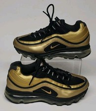 NIKE AIR MAX 24-7  BLACK/GOLD 401257 009 Youth Size 4.5Y