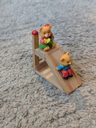 90s miniature ceramic - , teddy