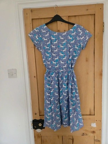 Blue unicorn dress - blue, &