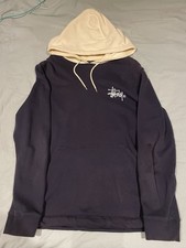 Stussy Logo Hoodie in Navy and