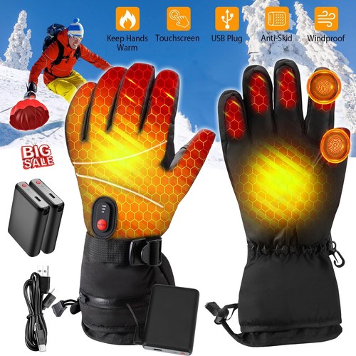 Electric heated gloves winter - electric,