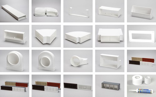 Flat rectangular kitchen - flat,