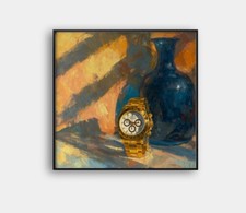 Rolex Watch Framed 24x24