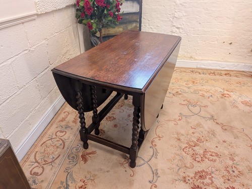 Edwardian solid oak barley - edwardian,