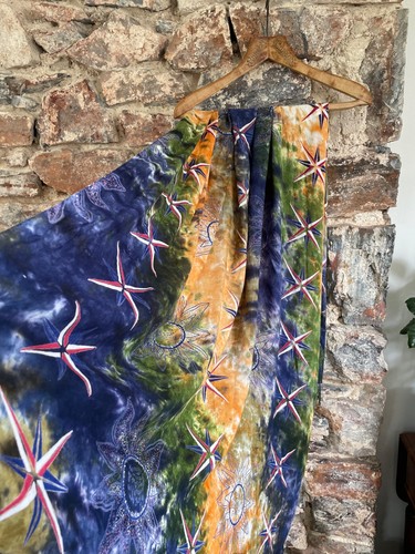 Tie dye scarf - , blue