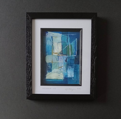 Original blue abstract - original,
