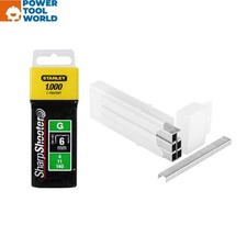 Stanley 1-TRA704T SharpShooter 6mm Heavy Duty Staples 4/11/140 Type G x1000 Pcs