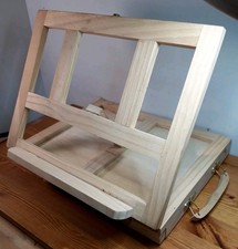 Wooden Desk Easel Stand Up Easel Pull Out Drawer 34 X 26cm