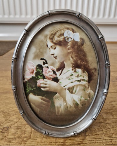 Vintage pewter photo - vintage,