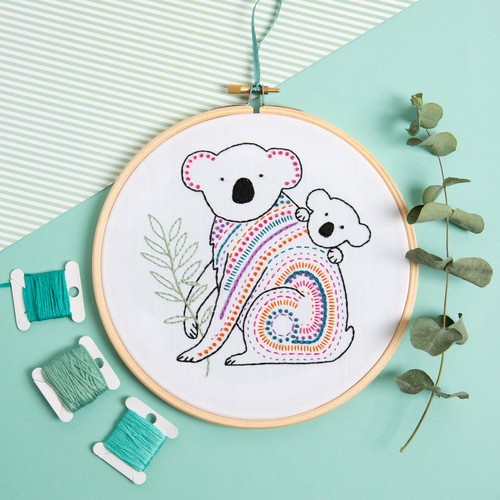 Koala embroidery kit perfect - koala,