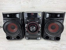 LG Mini Hi-Fi System CM4330 w/ CM-S4880F Speakers – CD/USB/FM Tested