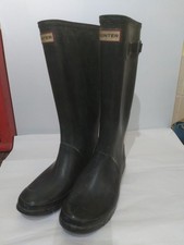 HUNTER black Wellington Boots wellies UK7 B vgc