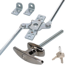 Chrome handle two point - t-handle, &
