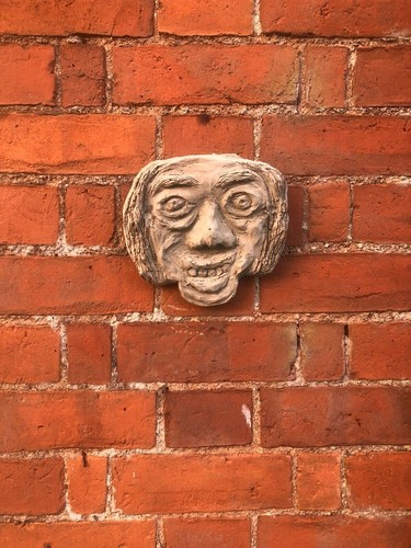 Concrete grotesque head face - concrete,