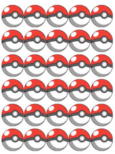 Pokemon Pokeball x 30 Cupcake