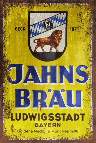 Jahns brau german beer vintage - jahns,