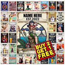 Beer Metal Sign Plaque