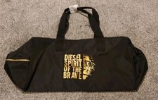 Diesel Spirit of The Brave Black Weekender Holdall Overnight Gym Duffle Bag