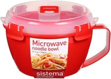 Sistema Microwave Noodle Bowl 940ml Food Lunch Dinner Travel Soup Work Container