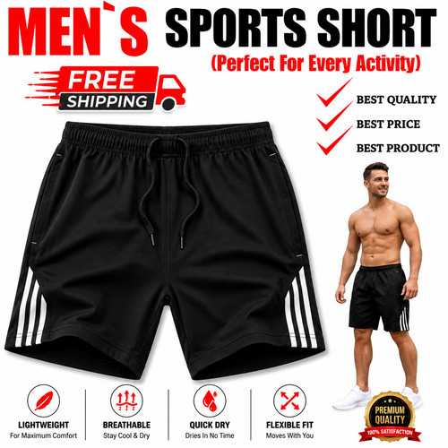 Men sports shorts football - sports,