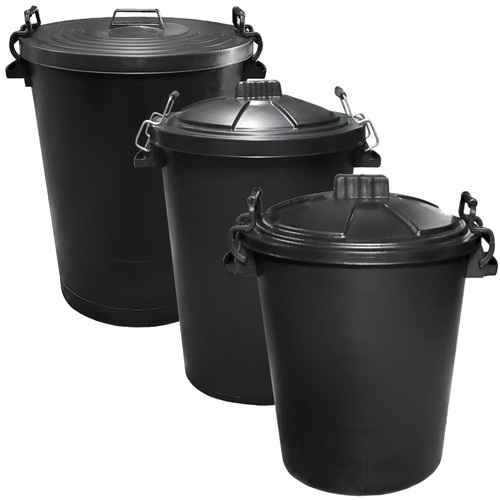 110l 85l 50l - black, dustbin