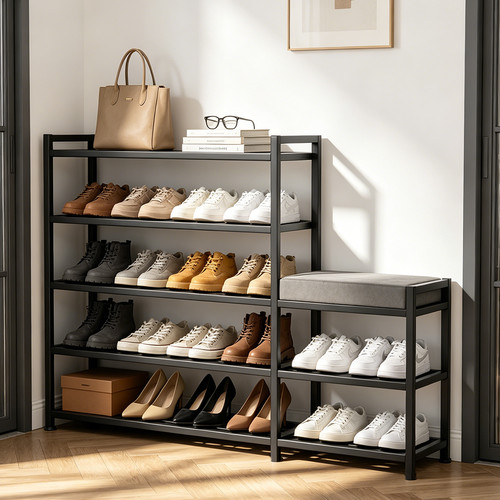 Shoe bench storage rack - shoe,
