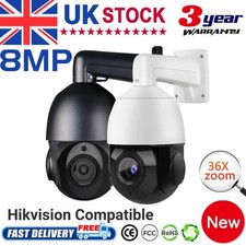 360° 4K 8MP 36X Zoom PTZ POE