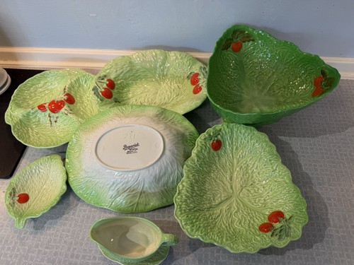 Beswick green cabbage leaf - green,