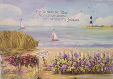 BEACH SCENE FOAM VINYL
