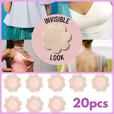 20 Nipple Covers Discrete Stickers Breast Dasies No Bra Stick On Pads Pasties