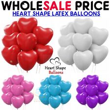 100 LOVE HEART SHAPE BALLOONS Wedding Party Romantic Baloon Birthday decoration