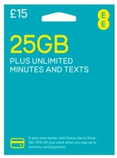 25GB DATA + Unlimited UK