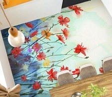 3D Red Flower 4388NA Floor