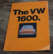 1971 Volkswagen 1600s Brochure Fastback Variant 1600 VW Vintage Booklet
