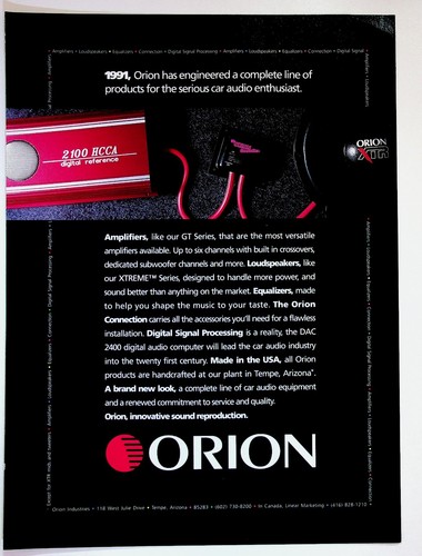 Orion car audio amplifier - audio,