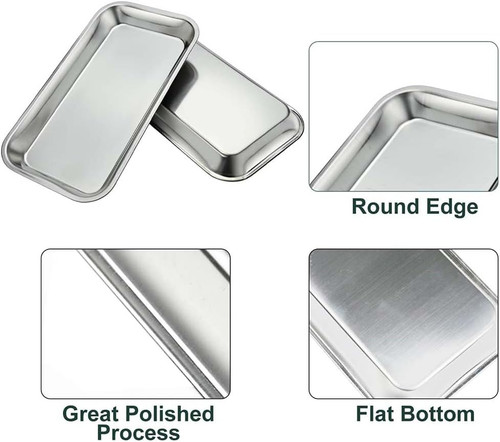 Small metal tray stainless - metal,