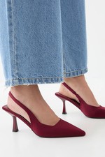 Misspap Burgundy Court Shoes
