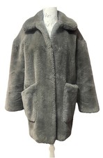 Topshop Faux Fur Teddy Grey