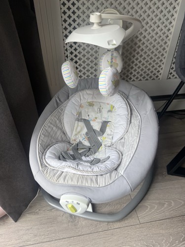 Joie baby swing grey white - baby, grey/white